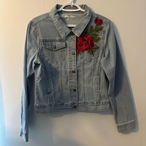 103C Denim&Co Light Blue Denim Jacket
